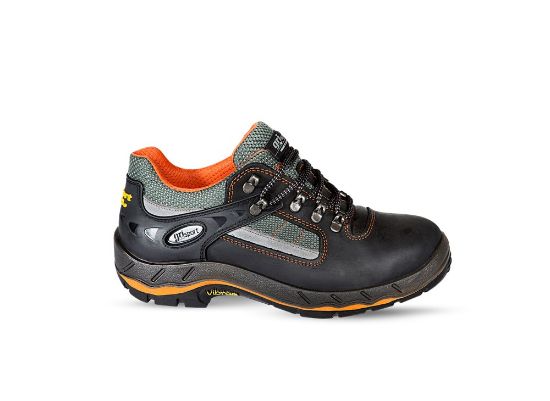 Afbeeldingen van Grisport veiligheidsschoen 71605 zwart/oranje S3 lg 40