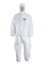Afbeeldingen van ChemDefend disposable coverall 255      Type 5+6 AST wit maat L