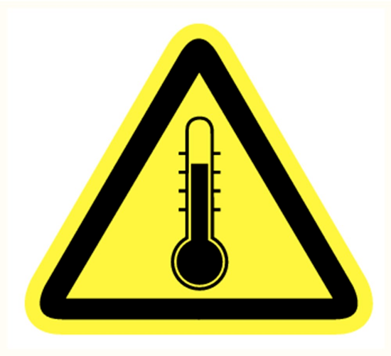 Afbeeldingen van Temperatuur vinyl-sticker 90mm