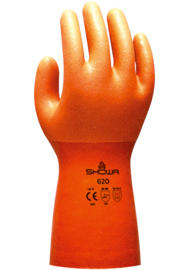 Afbeeldingen van Showa handschoen 620 PVC 360mm 11/XXL   chem-protect ve10
