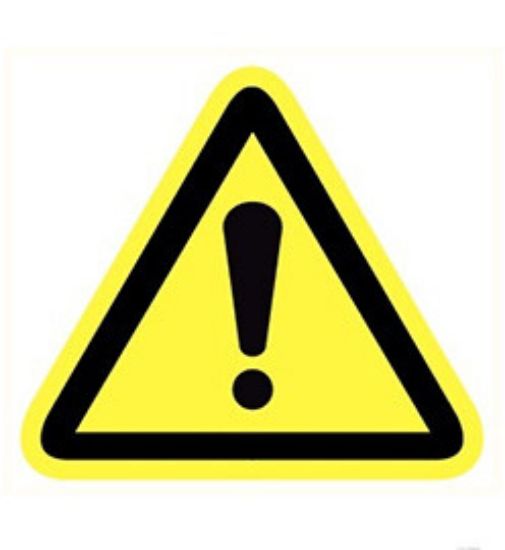 Afbeeldingen van Gevaar sticker 25mm vel-10St