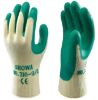 Afbeeldingen van Showa handschoen 310 latex groen mt8/M