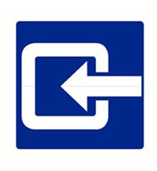 Afbeeldingen van Ingang vinyl-sticker 100x100mm