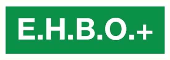 Afbeeldingen van EHBO+ vinyl-sticker 70x280mm