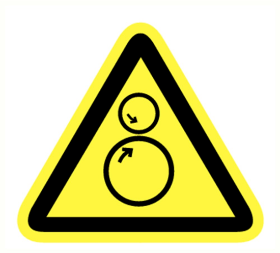 Afbeeldingen van Draaiende delen (sticker) 90mm