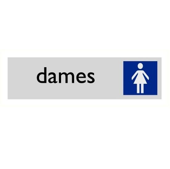 Afbeeldingen van Toilet dames alulook 165x45mm