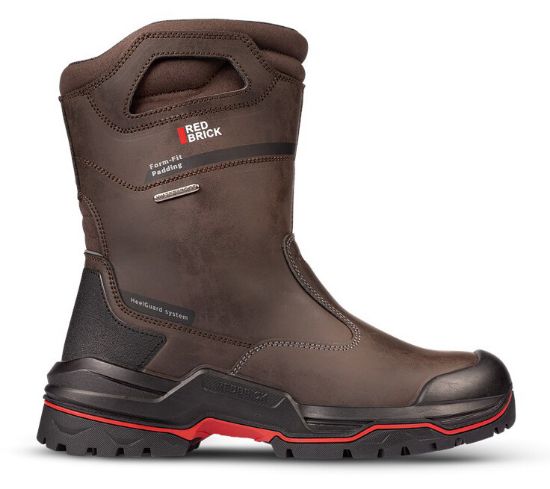 Afbeeldingen van Redbrick veiligheidslaars S7S overneus  hittebestendige zool bruin 41
