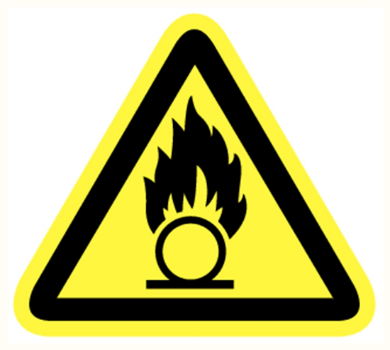 Afbeeldingen van Oxiderende stoffen vinyl-sticker 200mm