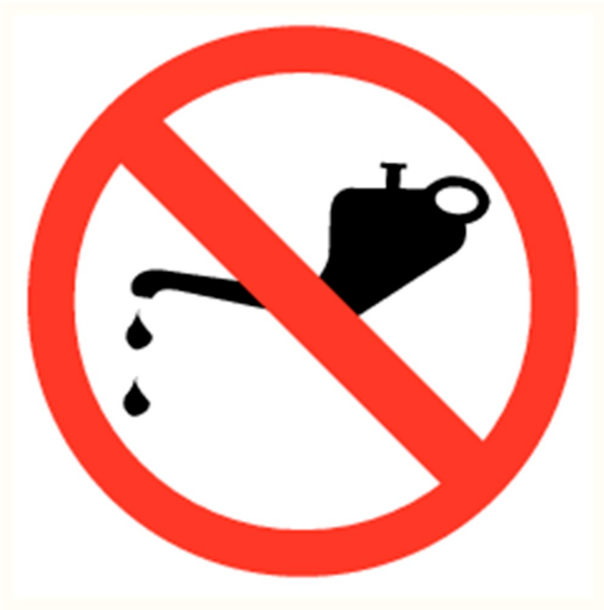 Afbeeldingen van Verboden te smeren vinyl-sticker 200mm