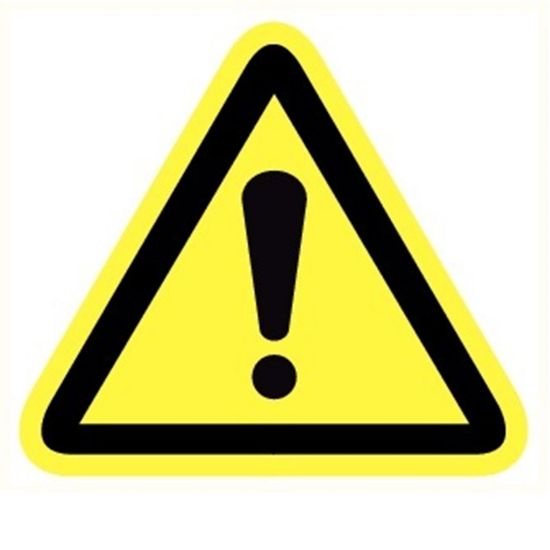 Afbeeldingen van Gevaar vinyl-sticker 50mm