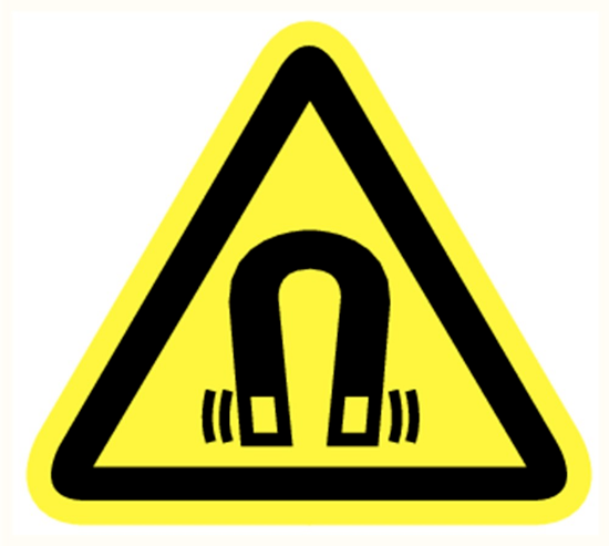 Afbeeldingen van Magnetisch veld vinyl-sticker 200mm