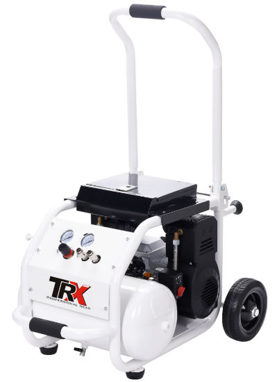 Afbeeldingen van Trx compressor 320 OF olievrij          320L/min 10bar 24ltr-tank 230v