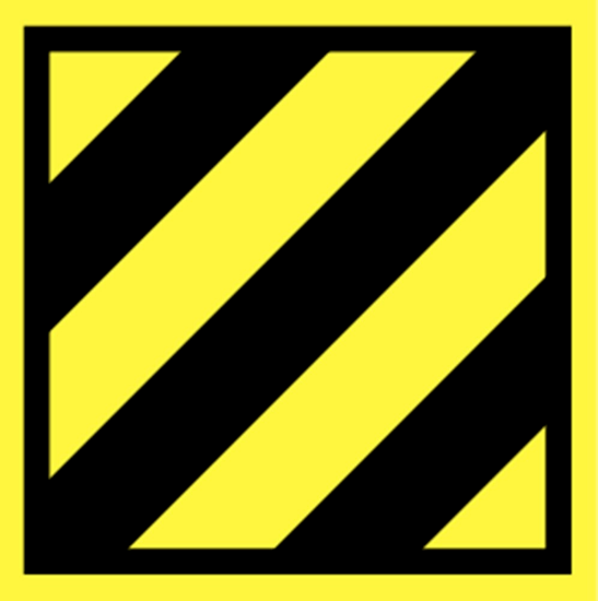 Afbeeldingen van Niet met water blussen vinyl-sticker 120x120mm