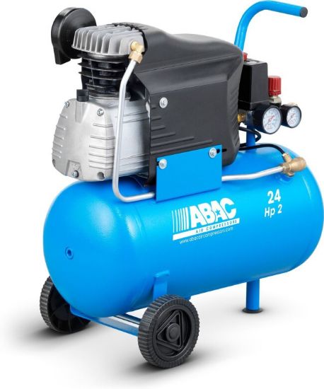 Afbeeldingen van Abac compressor pole position 2pk 24liter mobiel 230v gesmeerd