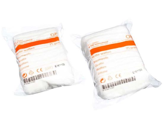 Afbeeldingen van Verbandwatten 25 gram ve30