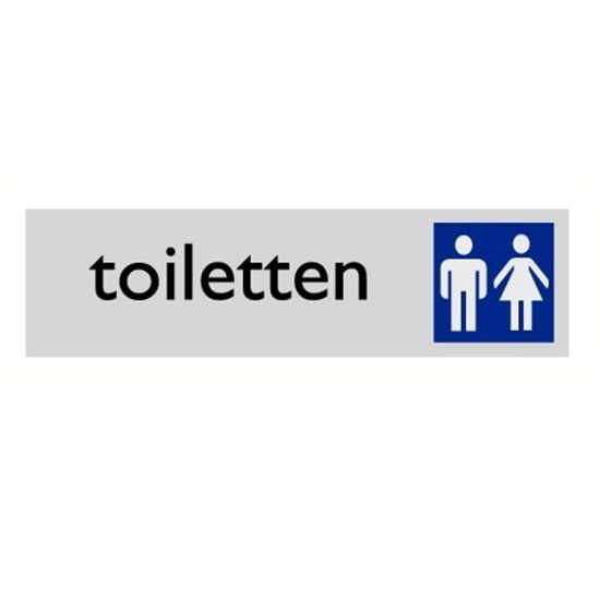Afbeeldingen van Toiletten alulook 165x45mm