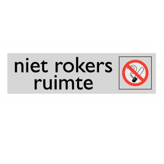 Afbeeldingen van Niet rokers ruimte alulook 165x45mm