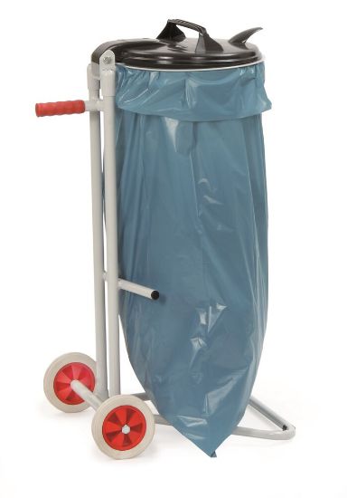 Afbeeldingen van Afvalzakhouder 1386 met wielen 150mm