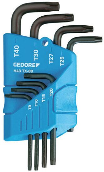 Afbeeldingen van Gedore inbussleutelset 8dlg torx t10-t45h 43 tX08