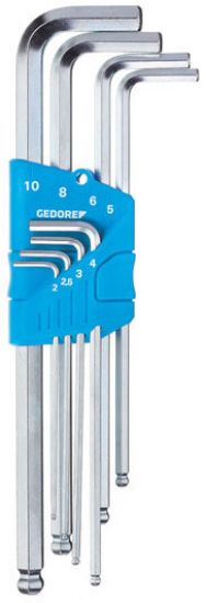 Afbeeldingen van Gedore inbussleutelset 8dlg 2-10mm      H42kel-88