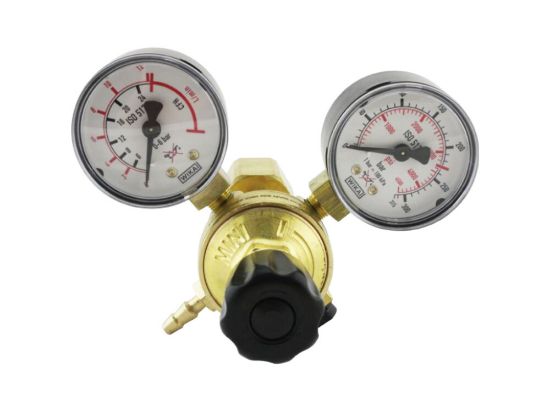 Afbeeldingen van Weldkar drukregelaar mini menggas       manometer 200bar