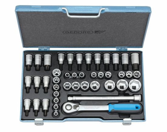 Afbeeldingen van Gedore dopsleutelset 1/2 42dlg ItX 19   lnu20