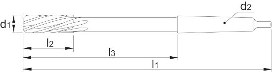 Afbeeldingen van Phantom hss machineruimer din 208a 22mm h7 mk2 recht