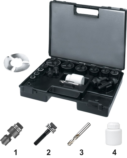 Afbeeldingen van Phantom splijt gatenponsenset m12-m40