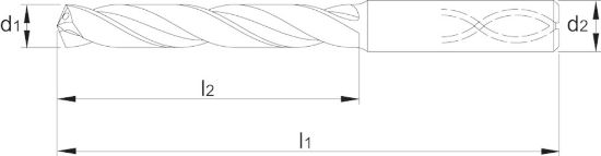 Afbeeldingen van Phantom vhm koelkanaalboor 5xd he 5.8mm tialn