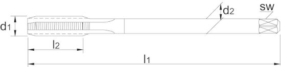 Afbeeldingen van Phantom hsse machinetap mf10x1 din374