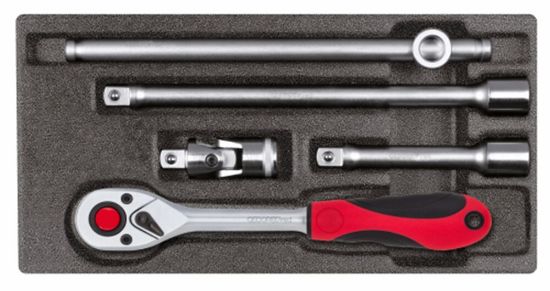 Afbeeldingen van Gedore schuimmodule dopsleutelset 1/2   5dlg 1/3 R2215008