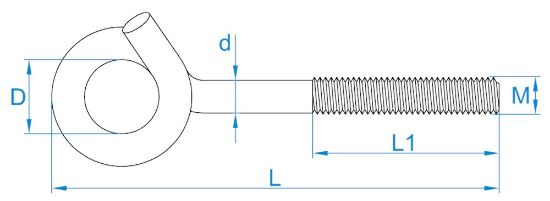 Afbeeldingen van Krulhaak m10x120 ev ve10