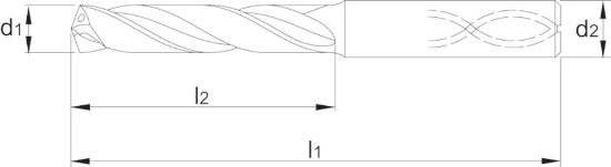 Afbeeldingen van Phantom vhm koelkanaalboor 3xd he 6.7mm tialn