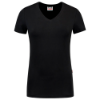 Afbeeldingen van Tricorp dames t-shirt 101008 slim fit   v-hals 101008 black (zwart) 4XL