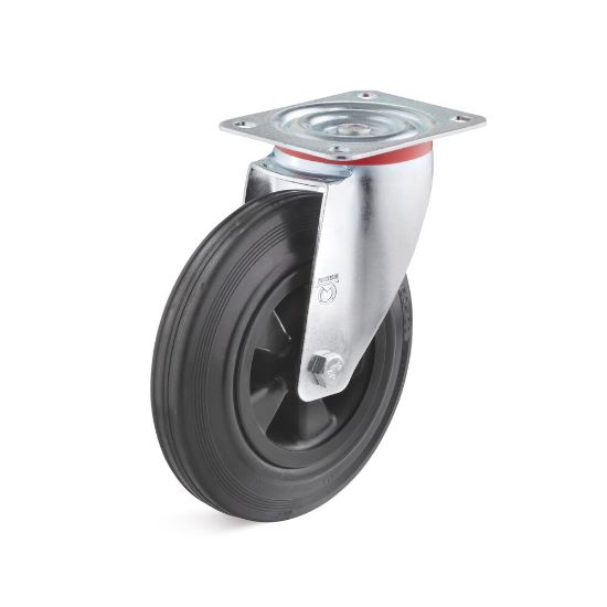 Afbeeldingen van Zwenkwiel rubber 160mm 135kg