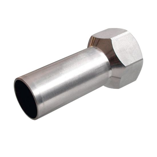 Afbeeldingen van Press rvs-316L kiwa insteekkopp. 1/2 binnendraadx22mm