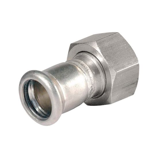 Afbeeldingen van Press rvs-316L kiwa 2-del. koppeling 2 3/8x54mm