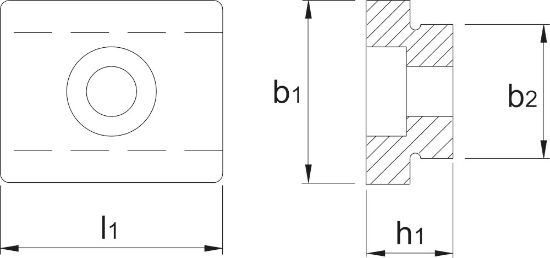 Afbeeldingen van Phantom t-gleufstenen din 6322a 10x20mm
