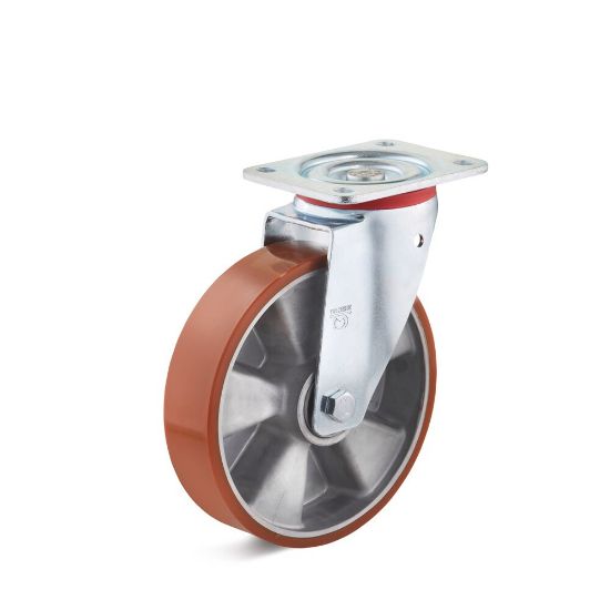 Afbeeldingen van Zwenkwiel polyurethaan IG 200mm 700kg