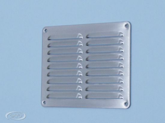 Afbeeldingen van Gavo schoepenrooster 155x155mm rvs316