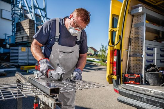 Afbeeldingen van Flex 18V haakse slijper LB125           2x5.0Ah lader L-Boxx