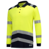 Afbeeldingen van Tricorp poloshirt multinorm bicolor 203003 yellow/ink (geel highvis/blauw) 2XL