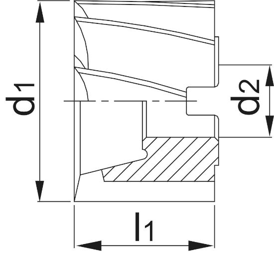 Afbeeldingen van Phantom hsse mantelkopruwfrezen 75x75x27mm din841