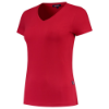 Afbeeldingen van Tricorp dames t-shirt 101008 slim fit   v-hals 101008 red (rood) S