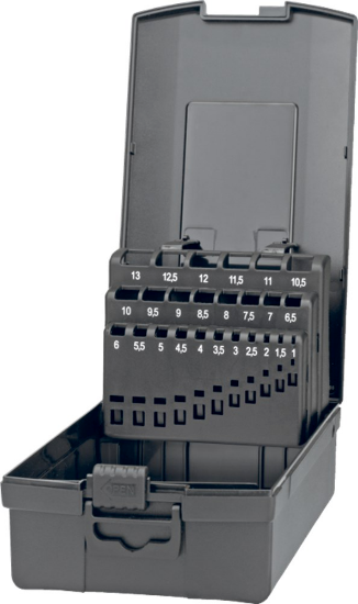 Afbeeldingen van Kunststof boren cassette leeg 1-13x0.5 zw Phantom en i.t.