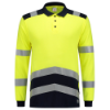 Afbeeldingen van Tricorp poloshirt multinorm bicolor 203003 yellow/ink (geel highvis/blauw) 2XL