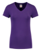 Afbeeldingen van Tricorp dames t-shirt 101008 slim fit   v-hals 101008 purple (paars) 5XL