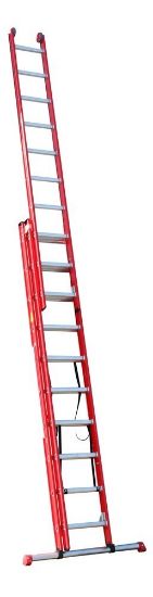 Afbeeldingen van 4tecx reformladder 3x12 aluminium       met stalen balk