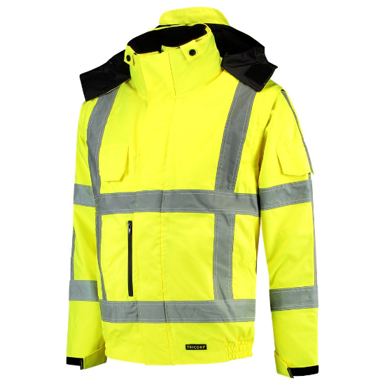 Afbeeldingen van Infra pilotjack fluor yellow (geel high vis) 6XL RWS