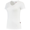 Afbeeldingen van Tricorp dames t-shirt 101008 slim fit   v-hals 101008 white (wit) M
